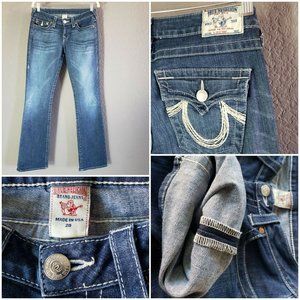 True Religion Womens Jeans Size 28 Bootcut Denim MADE IN USA
